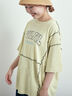 ピグメント加工メロー切替ロゴプリントTシャツ（オフホワイト/チャコールグレー/イエロー/グリーン）｜SM2（エスエムツー）通販