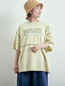 ピグメント加工メロー切替ロゴプリントTシャツ（オフホワイト/チャコールグレー/イエロー/グリーン）｜SM2（エスエムツー）通販