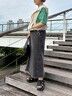 ピグメント加工メロー切替ロゴプリントTシャツ（オフホワイト/チャコールグレー/イエロー/グリーン）｜SM2（エスエムツー）通販