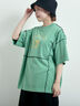 ピグメント加工メロー切替ロゴプリントTシャツ（オフホワイト/チャコールグレー/イエロー/グリーン）｜SM2（エスエムツー）通販
