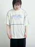 ピグメント加工メロー切替ロゴプリントTシャツ（オフホワイト/チャコールグレー/イエロー/グリーン）｜SM2（エスエムツー）通販