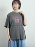 ピグメント加工メロー切替ロゴプリントTシャツ（オフホワイト/チャコールグレー/イエロー/グリーン）｜SM2（エスエムツー）通販