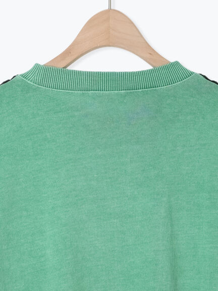 ピグメント加工メロー切替ロゴプリントTシャツ（オフホワイト/チャコールグレー/イエロー/グリーン）｜SM2（エスエムツー）通販