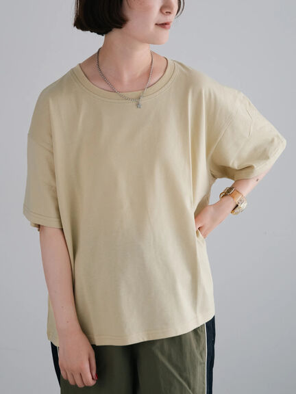 オーガンジー刺繍TシャツSET（オフホワイト/チャコールグレー/ベージュ/カーキ）｜SM2（エスエムツー）通販