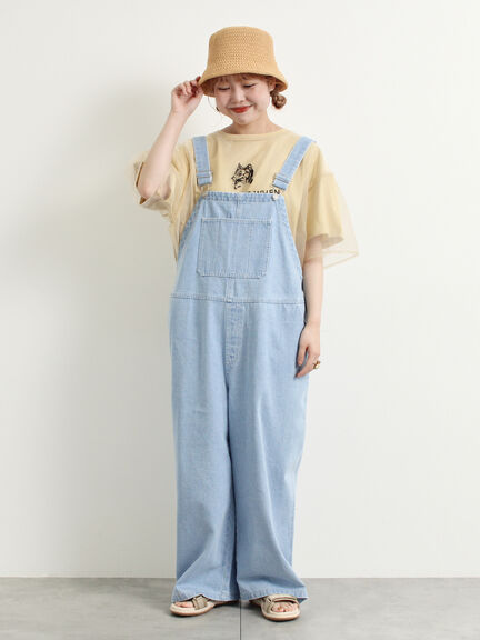 オーガンジー刺繍TシャツSET（オフホワイト/チャコールグレー/ベージュ/カーキ）｜SM2（エスエムツー）通販