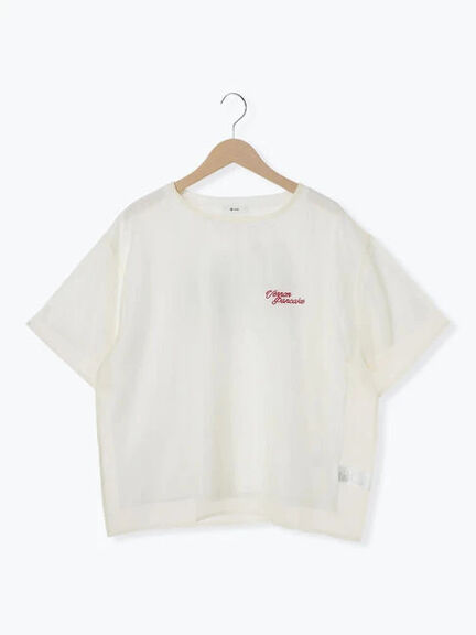 オーガンジー刺繍TシャツSET（オフホワイト/チャコールグレー/ベージュ/カーキ）｜SM2（エスエムツー）通販