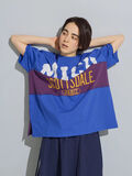 [接触冷感]リメイク風Tシャツ（ブルー）｜SM2（エスエムツー）通販