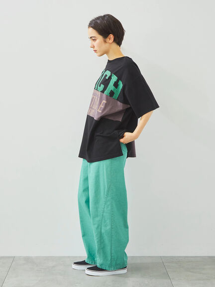 [接触冷感]リメイク風Tシャツ（オフホワイト/ブラック/レッド/ブルー）｜SM2（エスエムツー）通販