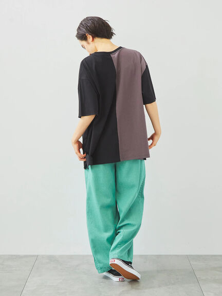 [接触冷感]リメイク風Tシャツ（オフホワイト/ブラック/レッド/ブルー）｜SM2（エスエムツー）通販