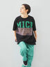 [接触冷感]リメイク風Tシャツ（オフホワイト/ブラック/レッド/ブルー）｜SM2（エスエムツー）通販