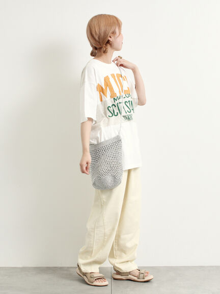 [接触冷感]リメイク風Tシャツ（オフホワイト/ブラック/レッド/ブルー）｜SM2（エスエムツー）通販