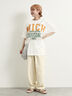 [接触冷感]リメイク風Tシャツ（オフホワイト/ブラック/レッド/ブルー）｜SM2（エスエムツー）通販