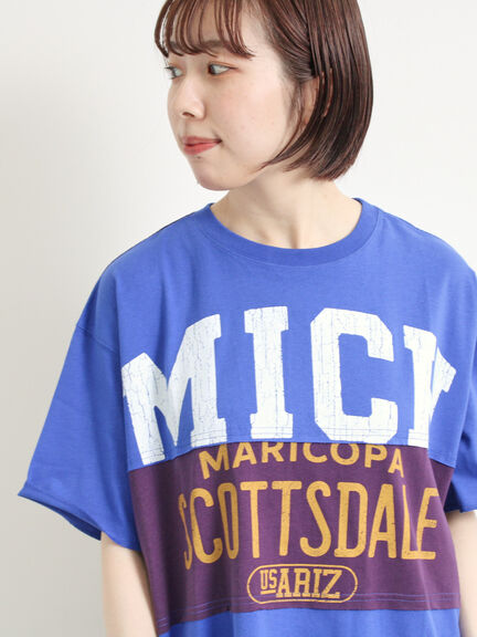 [接触冷感]リメイク風Tシャツ（オフホワイト/ブラック/レッド/ブルー）｜SM2（エスエムツー）通販