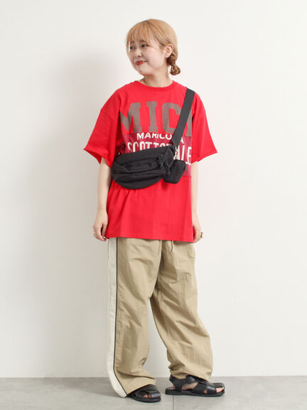 [接触冷感]リメイク風Tシャツ（オフホワイト/ブラック/レッド/ブルー）｜SM2（エスエムツー）通販