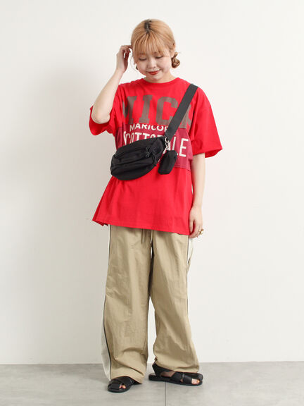 [接触冷感]リメイク風Tシャツ（オフホワイト/ブラック/レッド/ブルー）｜SM2（エスエムツー）通販