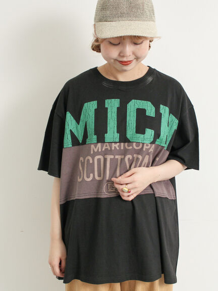 [接触冷感]リメイク風Tシャツ（オフホワイト/ブラック/レッド/ブルー）｜SM2（エスエムツー）通販
