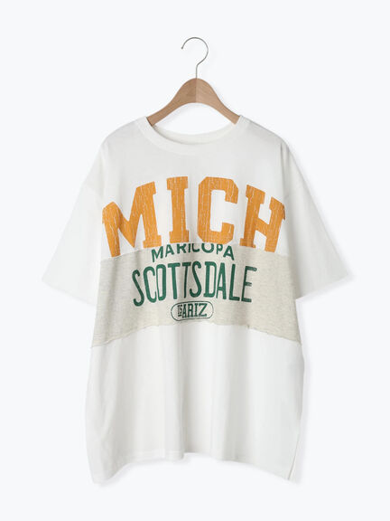 [接触冷感]リメイク風Tシャツ（オフホワイト/ブラック/レッド/ブルー）｜SM2（エスエムツー）通販