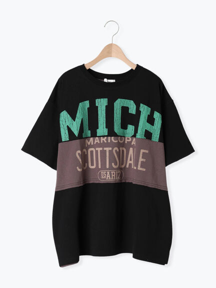 [接触冷感]リメイク風Tシャツ（オフホワイト/ブラック/レッド/ブルー）｜SM2（エスエムツー）通販