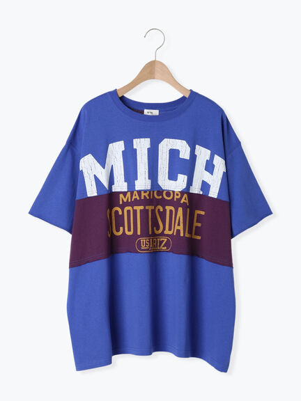 [接触冷感]リメイク風Tシャツ（オフホワイト/ブラック/レッド/ブルー）｜SM2（エスエムツー）通販