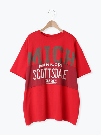 [接触冷感]リメイク風Tシャツ（オフホワイト/ブラック/レッド/ブルー）｜SM2（エスエムツー）通販