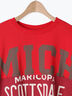 [接触冷感]リメイク風Tシャツ（オフホワイト/ブラック/レッド/ブルー）｜SM2（エスエムツー）通販