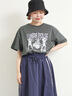 [接触冷感]バンドモチーフアソートプリントTシャツ（チャコールグレー）｜SM2（エスエムツー）通販