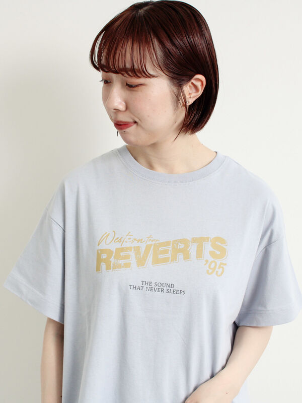 [接触冷感]バンドモチーフアソートプリントTシャツ（サックスブルー）｜SM2（エスエムツー）通販