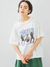 [接触冷感]バンドモチーフアソートプリントTシャツ（オフホワイト/グレー/チャコールグレー/サックスブルー）｜SM2（エスエムツー）通販