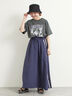 [接触冷感]バンドモチーフアソートプリントTシャツ（オフホワイト/グレー/チャコールグレー/サックスブルー）｜SM2（エスエムツー）通販
