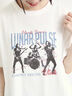 [接触冷感]バンドモチーフアソートプリントTシャツ（オフホワイト/グレー/チャコールグレー/サックスブルー）｜SM2（エスエムツー）通販