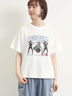 [接触冷感]バンドモチーフアソートプリントTシャツ（オフホワイト/グレー/チャコールグレー/サックスブルー）｜SM2（エスエムツー）通販