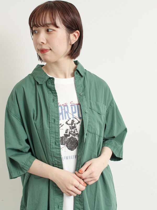 セール】 [接触冷感]バンドモチーフアソートプリントTシャツ（オフ