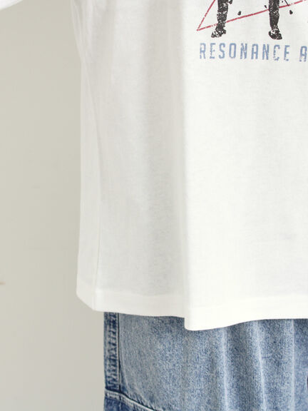 [接触冷感]バンドモチーフアソートプリントTシャツ（オフホワイト/グレー/チャコールグレー/サックスブルー）｜SM2（エスエムツー）通販