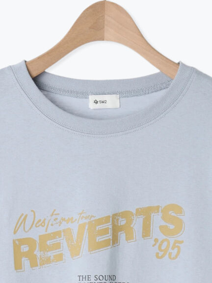 [接触冷感]バンドモチーフアソートプリントTシャツ（オフホワイト/グレー/チャコールグレー/サックスブルー）｜SM2（エスエムツー）通販