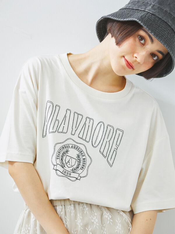 [接触冷感]刺繍ロゴアソートTシャツ（オフホワイト）｜SM2（エスエムツー）通販