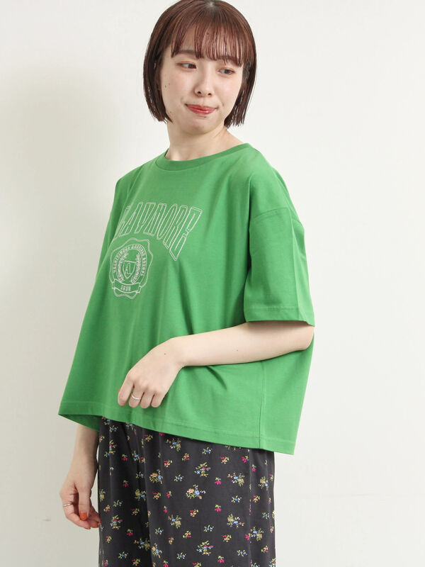 FR2 Mサイズ 刺繍ロゴ 半袖Tシャツ グリーン M FR2 Mサイズ 刺繍ロゴ グリーン 半袖Tシャツ