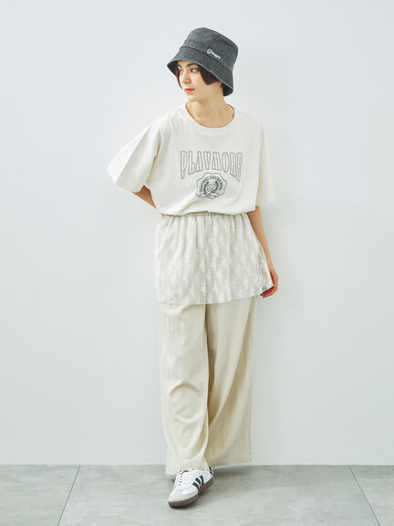 [接触冷感]刺繍ロゴアソートTシャツ（オフホワイト/ブラック/グリーン/パープル）｜SM2（エスエムツー）通販