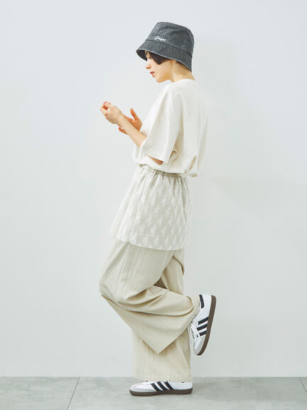 [接触冷感]刺繍ロゴアソートTシャツ（オフホワイト/ブラック/グリーン/パープル）｜SM2（エスエムツー）通販