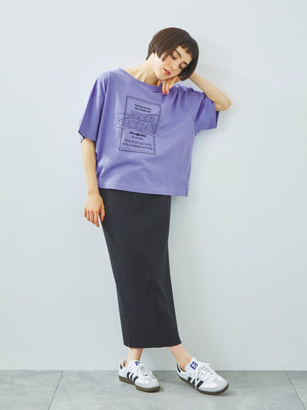 [接触冷感]刺繍ロゴアソートTシャツ（オフホワイト/ブラック/グリーン/パープル）｜SM2（エスエムツー）通販