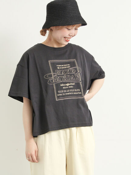 [接触冷感]刺繍ロゴアソートTシャツ（オフホワイト/ブラック/グリーン/パープル）｜SM2（エスエムツー）通販