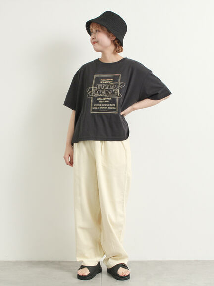[接触冷感]刺繍ロゴアソートTシャツ（オフホワイト/ブラック/グリーン/パープル）｜SM2（エスエムツー）通販