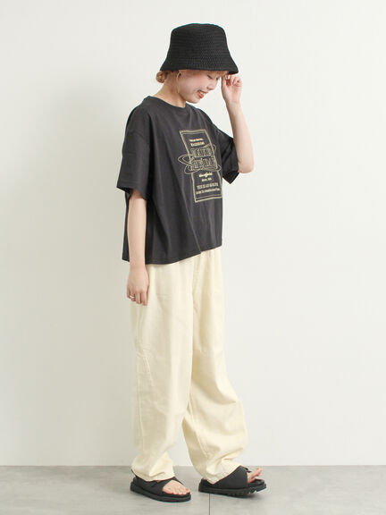 [接触冷感]刺繍ロゴアソートTシャツ（オフホワイト/ブラック/グリーン/パープル）｜SM2（エスエムツー）通販