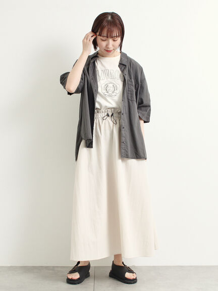 [接触冷感]刺繍ロゴアソートTシャツ（オフホワイト/ブラック/グリーン/パープル）｜SM2（エスエムツー）通販