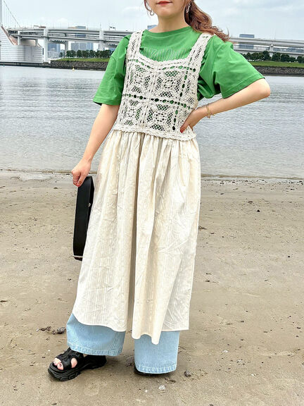 [接触冷感]刺繍ロゴアソートTシャツ（オフホワイト/ブラック/グリーン/パープル）｜SM2（エスエムツー）通販