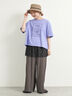 [接触冷感]刺繍ロゴアソートTシャツ（オフホワイト/ブラック/グリーン/パープル）｜SM2（エスエムツー）通販
