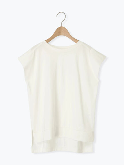 [接触冷感]肩タックフレンチスリーブカットソー（オフホワイト/グレー/ブラック/レッド）｜SM2（エスエムツー）通販