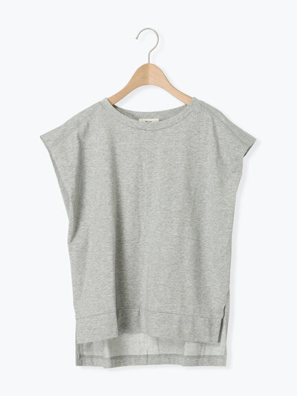 [接触冷感]肩タックフレンチスリーブカットソー（オフホワイト/グレー/ブラック/レッド）｜SM2（エスエムツー）通販