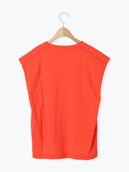 [接触冷感]肩タックフレンチスリーブカットソー（オフホワイト/グレー/ブラック/レッド）｜SM2（エスエムツー）通販