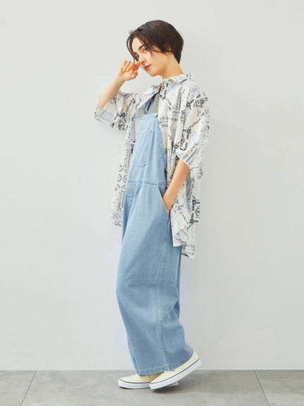 偉大な サロペット(ブルー/青系)｜レディースファッション通販のCAN パンツ