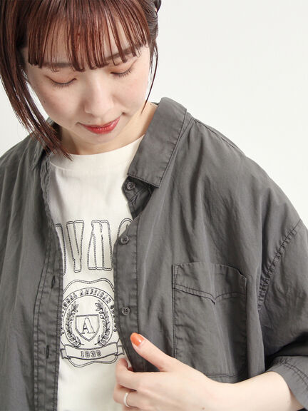 製品染め加工シャツ（オフホワイト/チャコールグレー/ピンク/グリーン）｜SM2（エスエムツー）通販